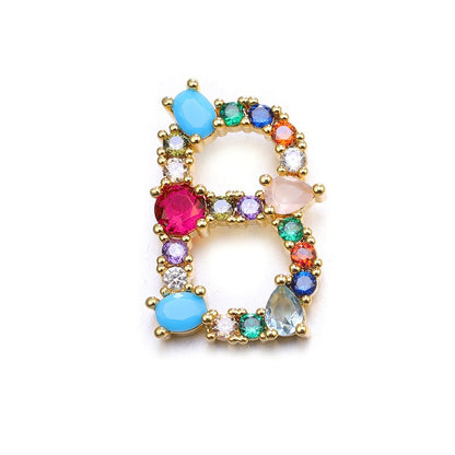 Gem Initial Necklaces (Multi)