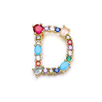 Gem Initial Necklaces (Multi)