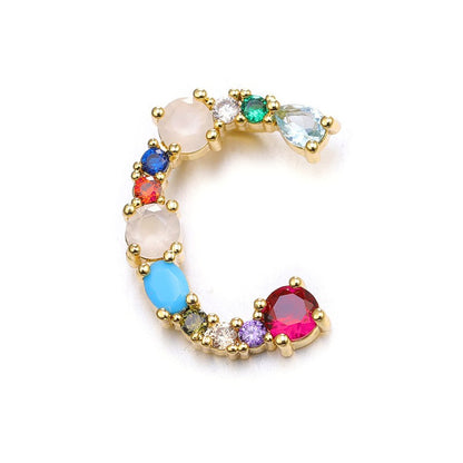 Gem Initial Necklaces (Multi)