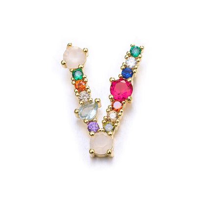 Gem Initial Necklaces (Multi)