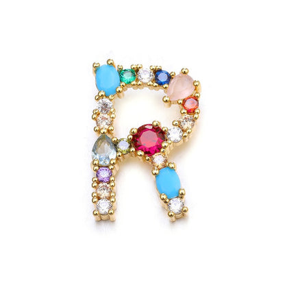 Gem Initial Necklaces (Multi)