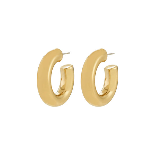 PHASE Large Hoop Earrings (Gold)