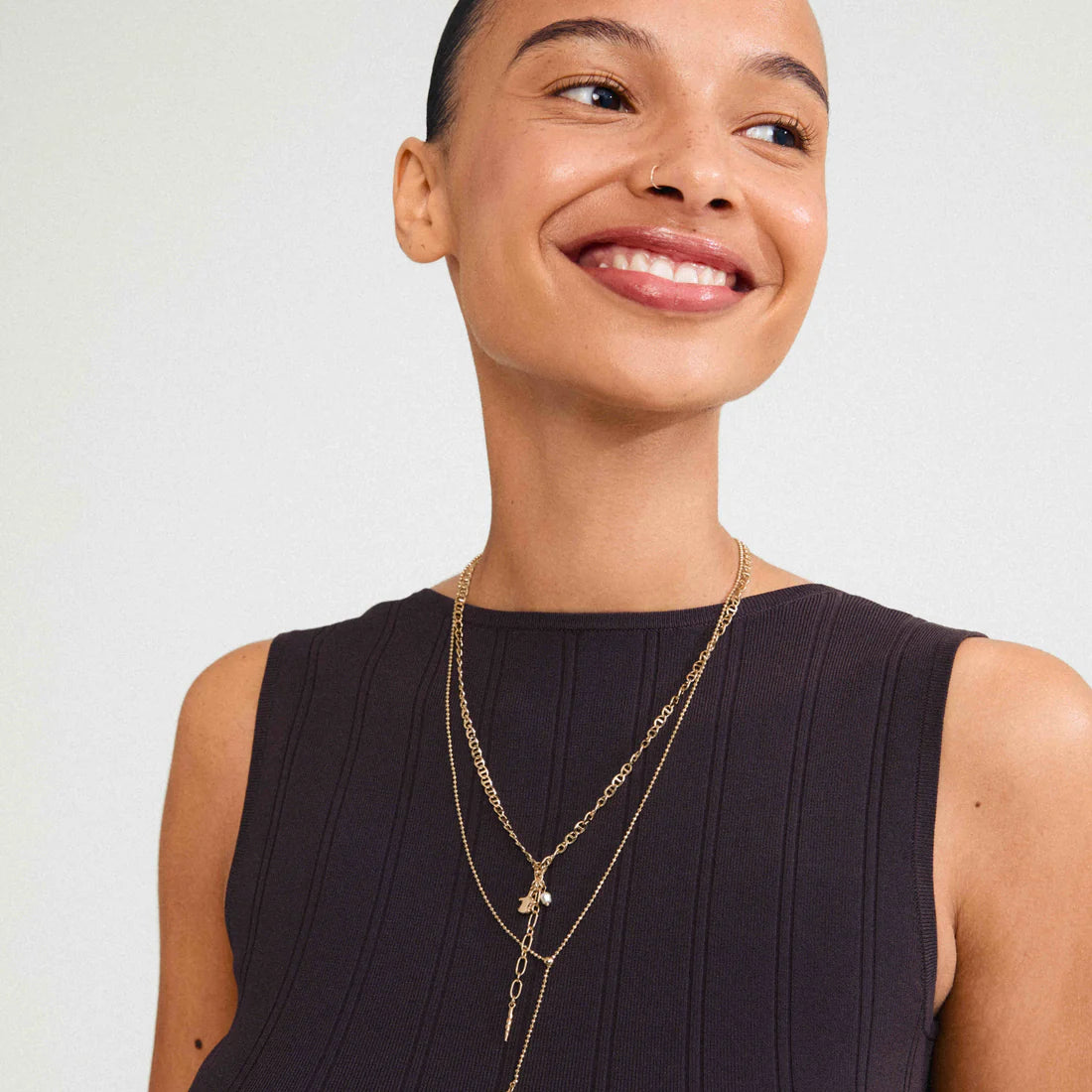 BREEZE 2-in-1 Necklace (Gold)