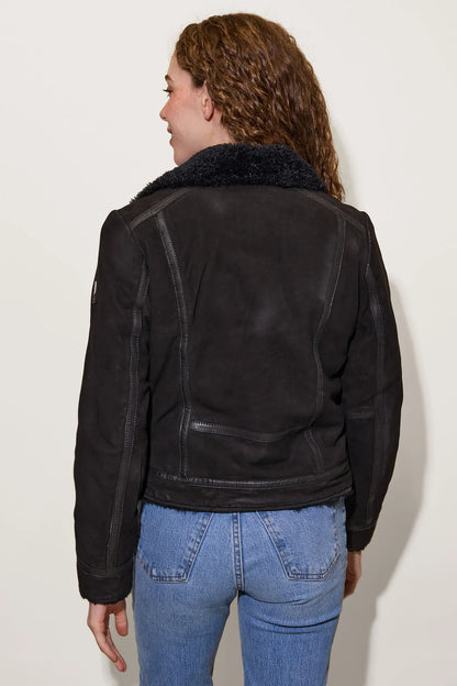 Rila Nubuk Moto Jacket (Black)