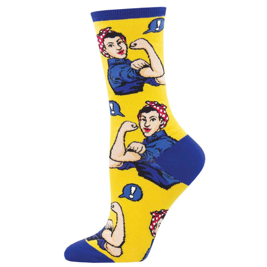 Rosie Yellow Women's Crew Socks