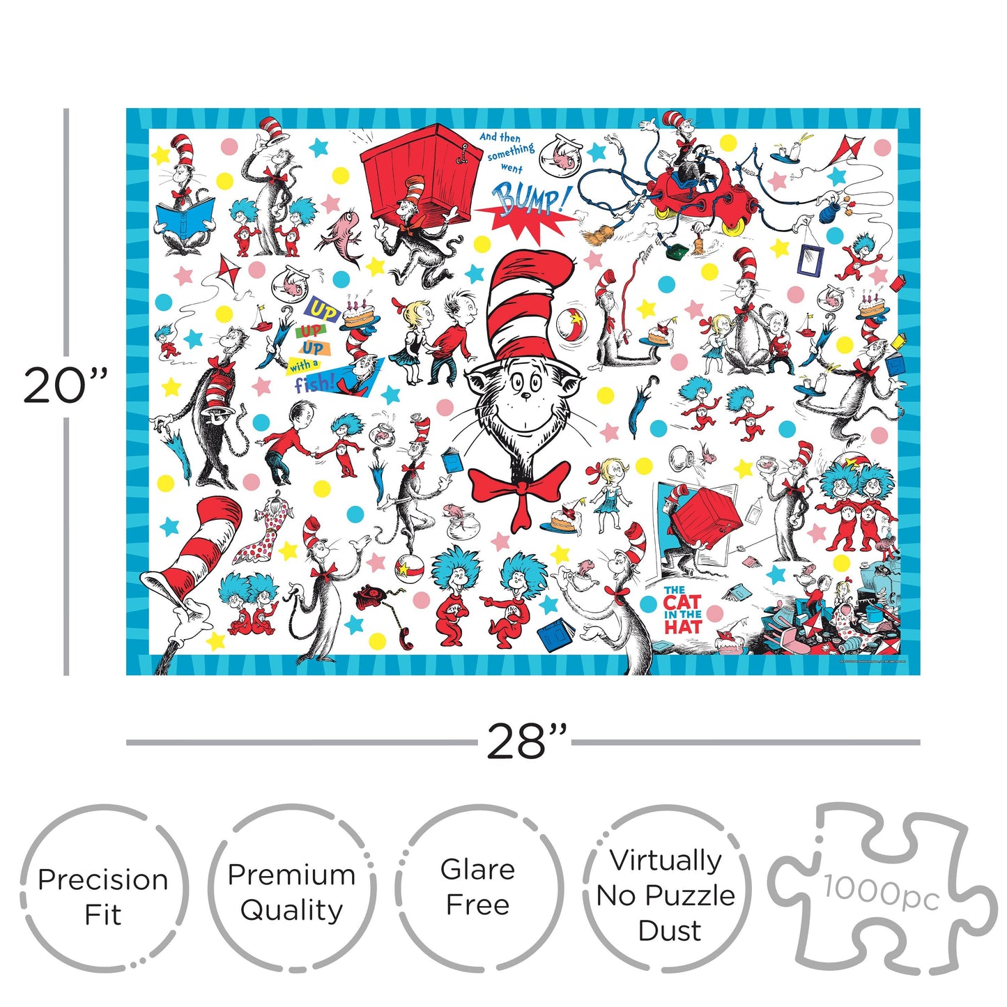 Cat in The Hat Jigsaw Puzzle (1000 Pieces)