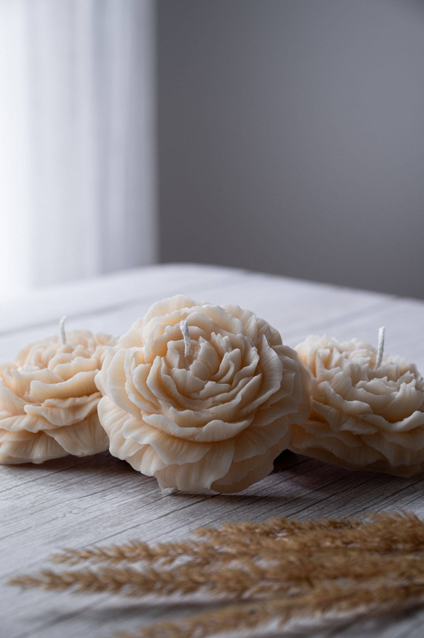 Peony Flower Candle (Unscented)
