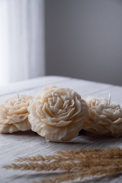 Peony Flower Candle (Unscented)