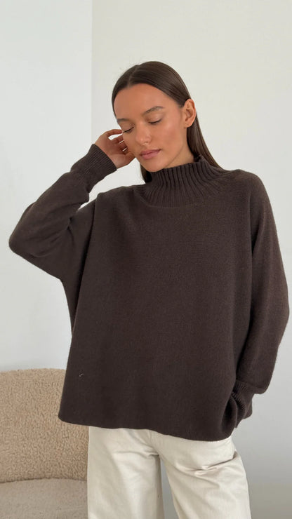 Alma Sweater (Dark Espresso)