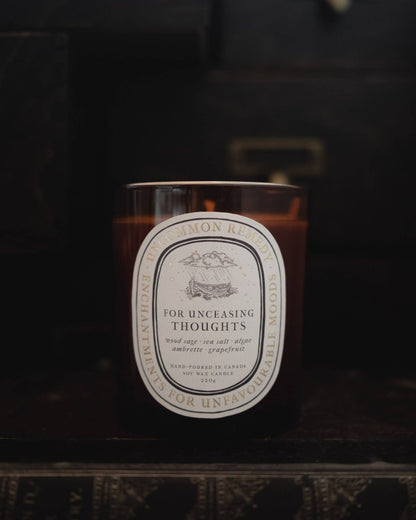 Wood Sage, Sea Salt, Grapefruit: 220g Soy Wax Candle