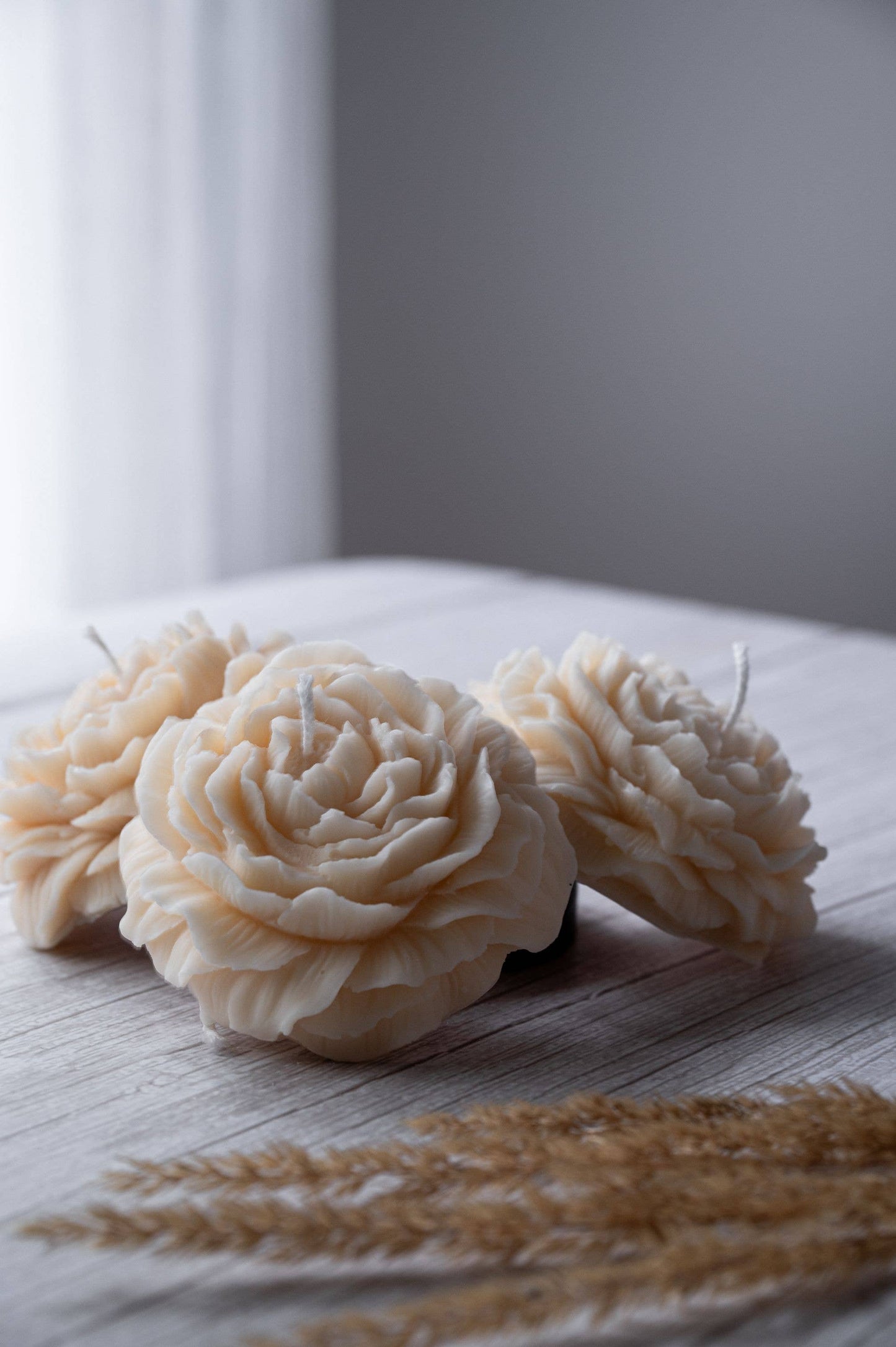 Peony Flower Candle (Unscented)