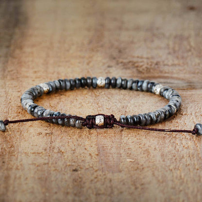 Men's Grey Jasper Tibetan Bracelet