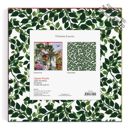 Christian Lacroix Jardin Des Reves 500 Piece Double-Sided Puzzle