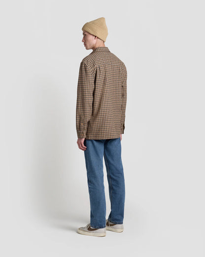 Hudson Long Sleeve Overshirt (Tan)