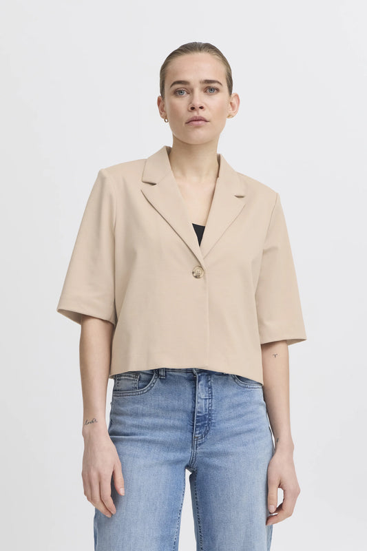 Ihkate Short Sleeve Blazer (Doeskin)