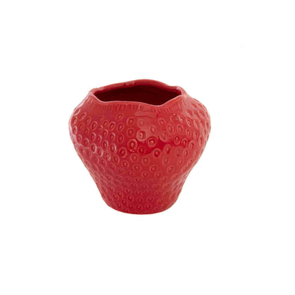 Strawberry Ceramic Planter: Large