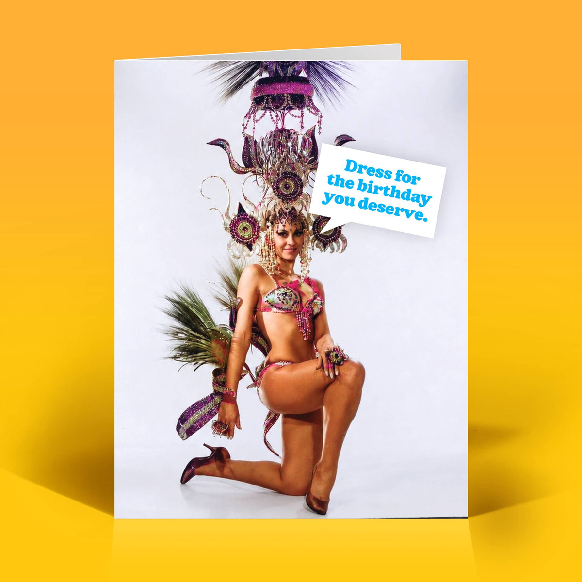 Funny Birthday Card –YOU DESERVE – Vintage Sassy Humor