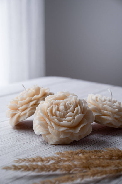 Peony Flower Candle (Unscented)