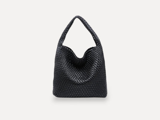 Carmen Woven Hobo (Black)