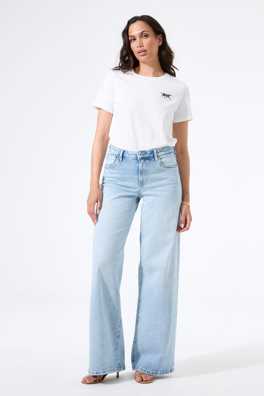 Celia 242 Ultra Wide Jeans (Light Wash)