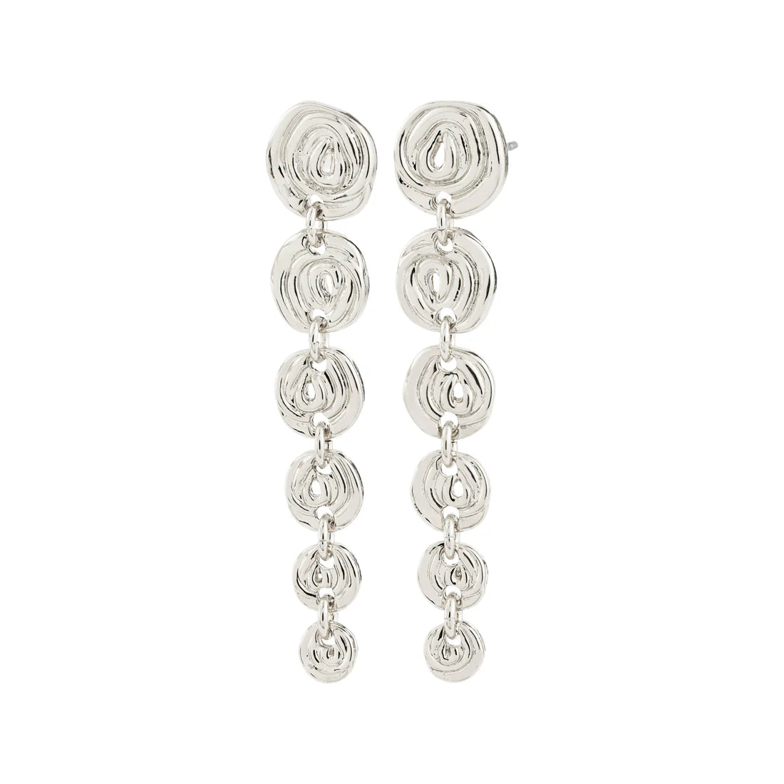 Air Medium Drop Earrings (Silver)
