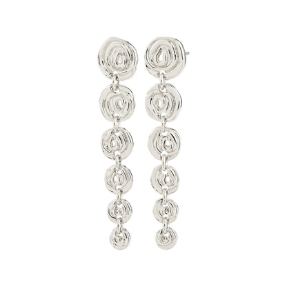 Air Medium Drop Earrings (Silver)