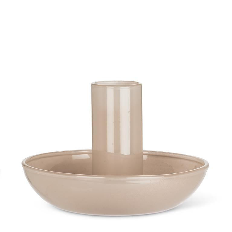 Glass Taper Holder (Taupe)