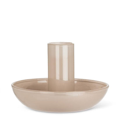 Glass Taper Holder (Taupe)