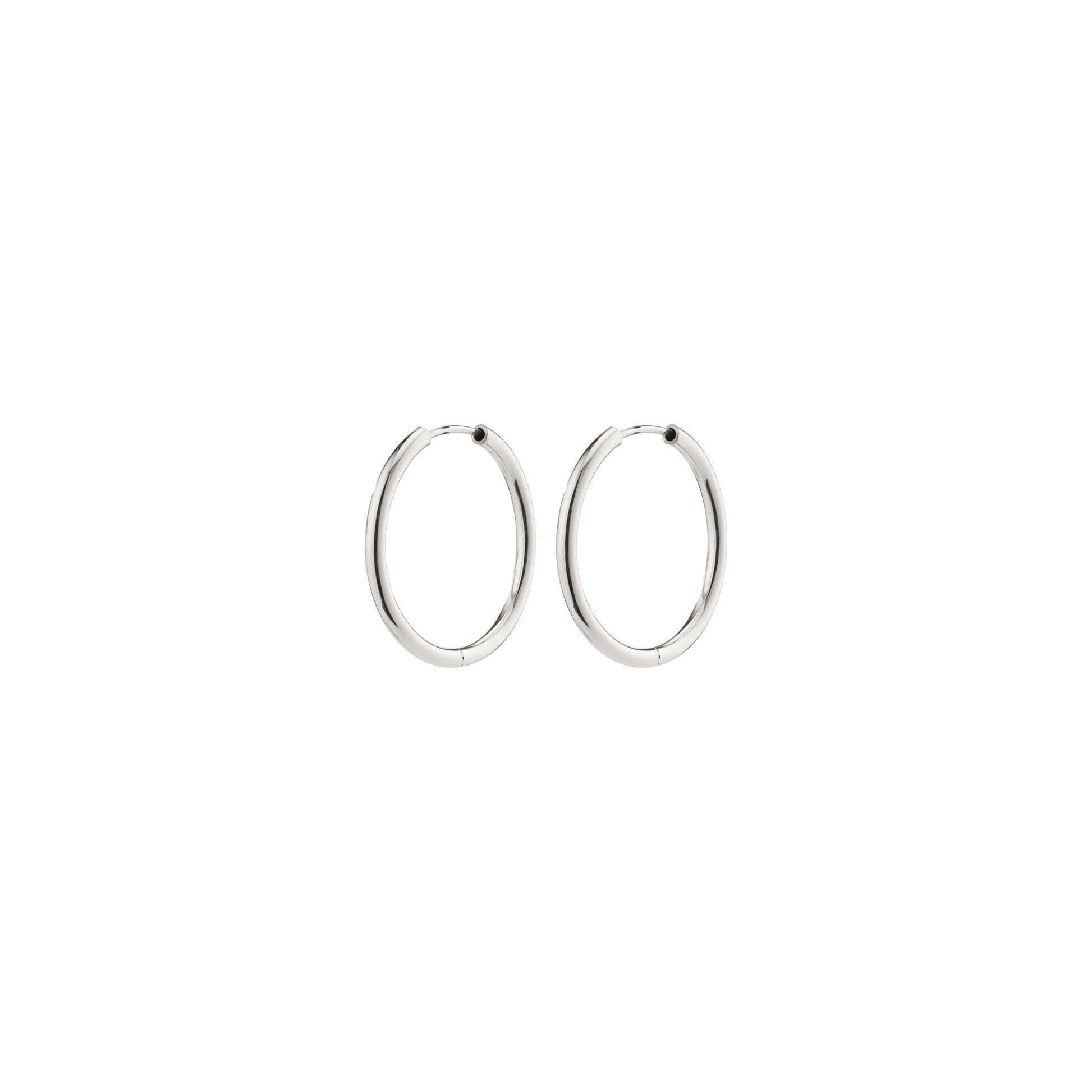 April Small Hoop Earrings (Silver)