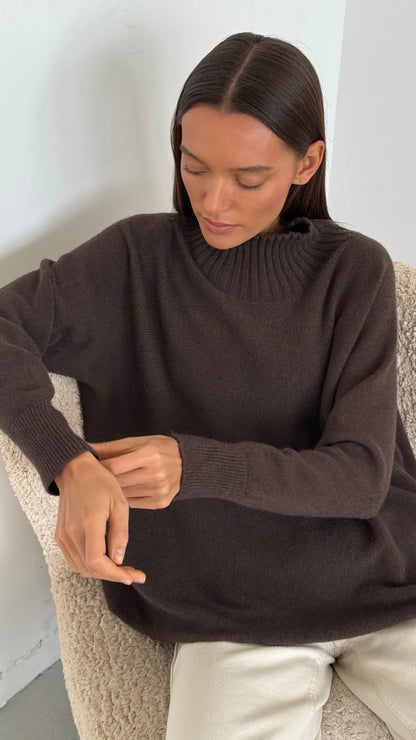 Alma Sweater (Dark Espresso)