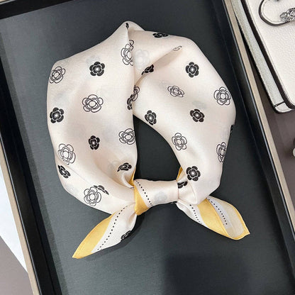 Iris Floral Silk Scarf