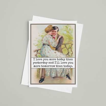 Love You More Love Card