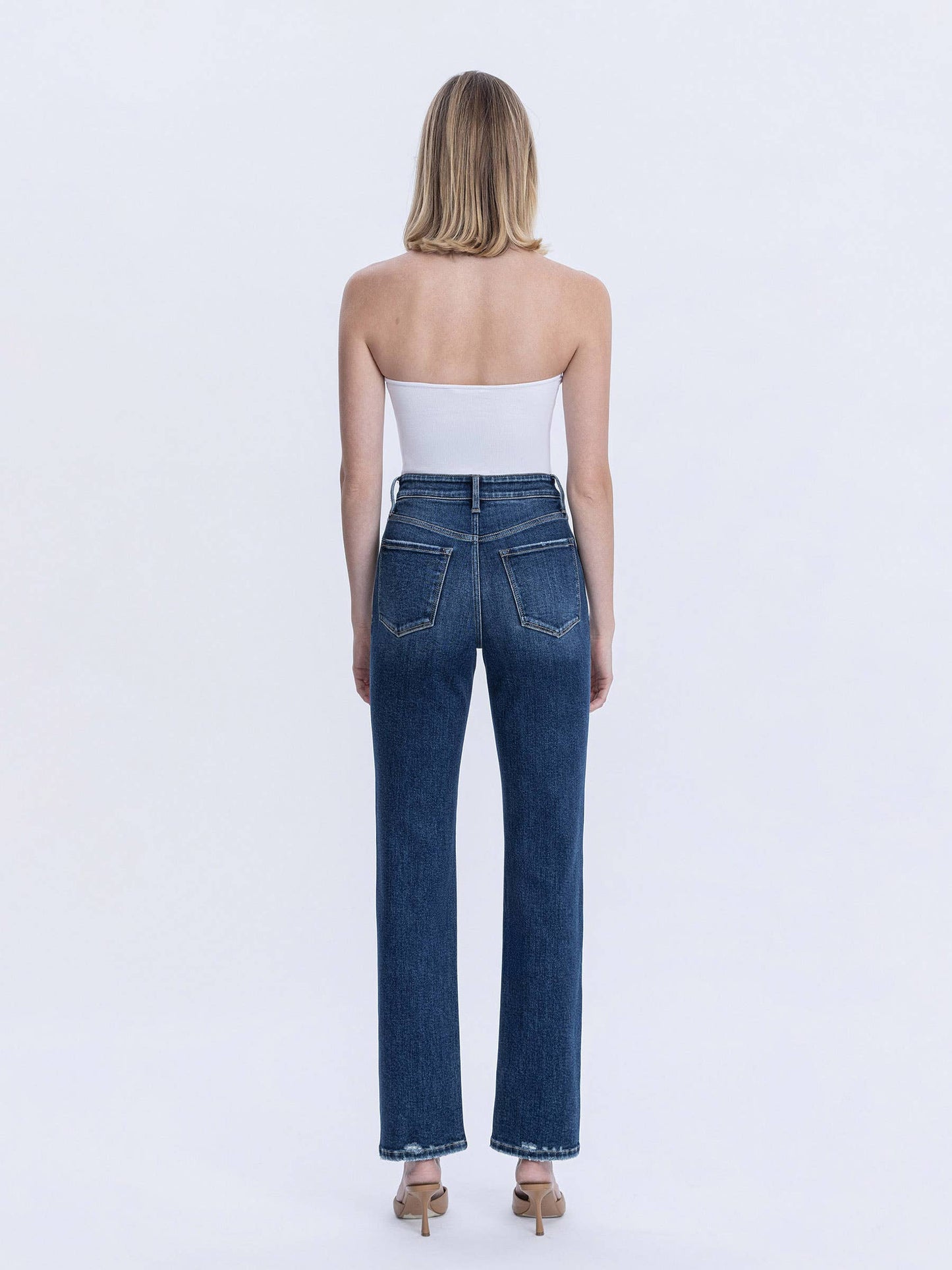 Victoria High Rise Straight Jeans (Celestial Glow)