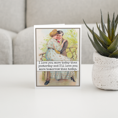Love You More Love Card