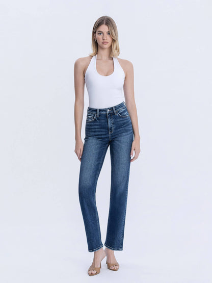 Victoria High Rise Straight Jeans (Celestial Glow)