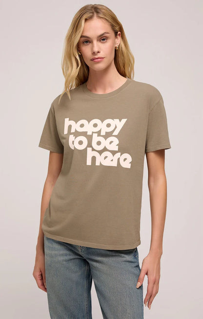 Happy Boyfriend Tee (Dusty Palm)