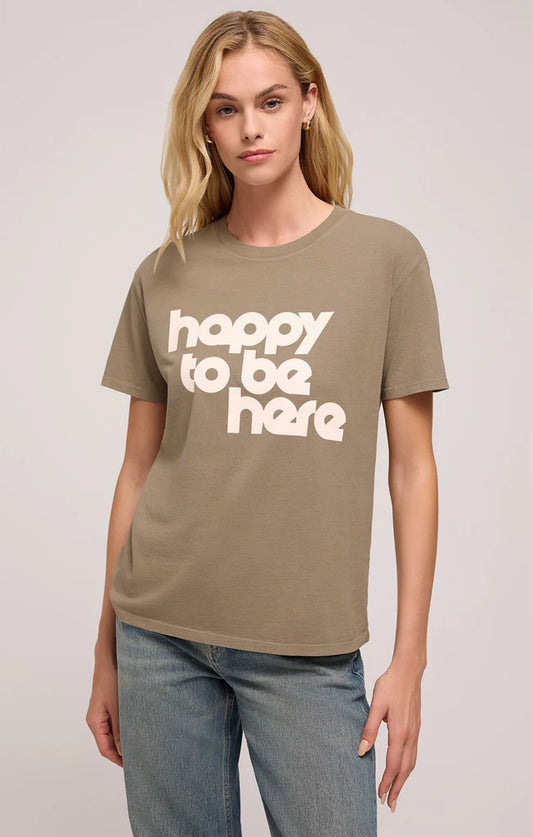 Happy Boyfriend Tee (Dusty Palm)