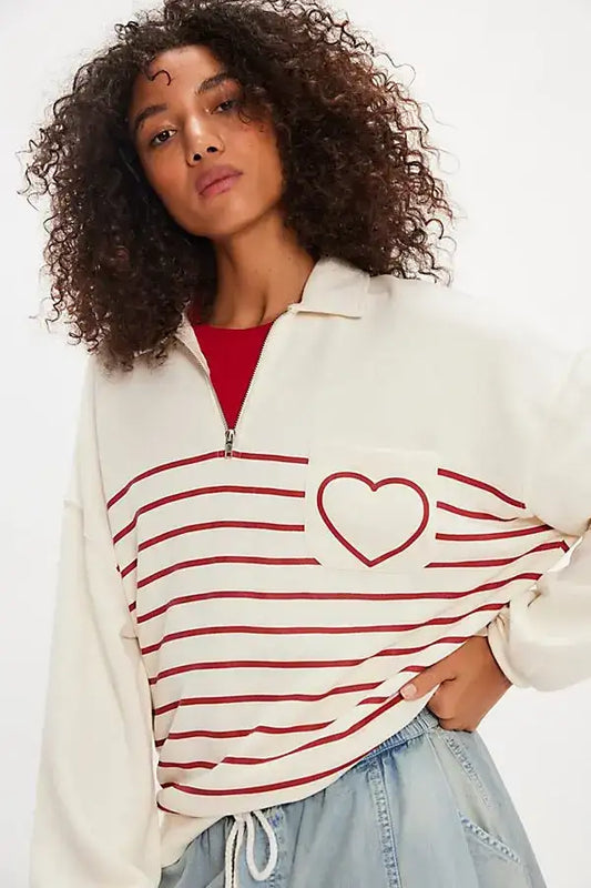 Heart Sweater (White)