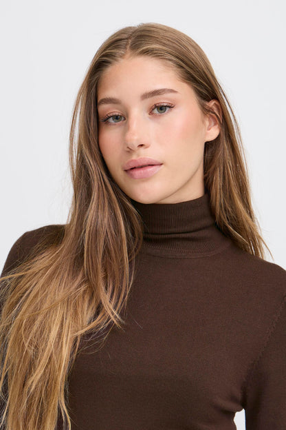 Ihmafa Long Sleeve Turtleneck (Brown)