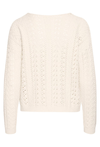 Ihbesiane Knitted Pullover (White)