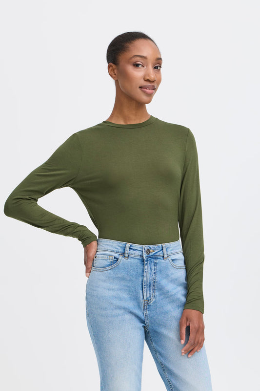 Ihphiluca Long Sleeve Top (Rifle Green)