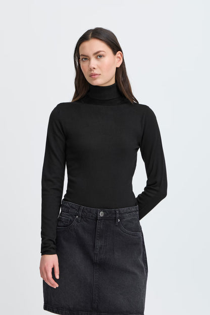 Ihmafa Long Sleeve Turtleneck (Black)