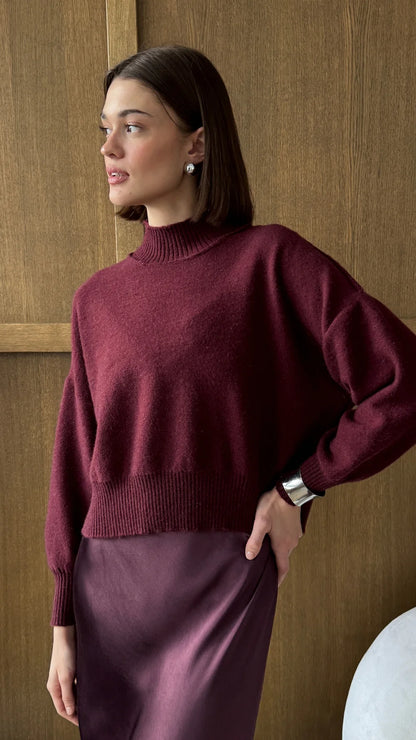 Lottie Sweater (Burgundy)