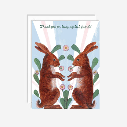 Best Bunny Mates | Cute Best Friend Birthday Card