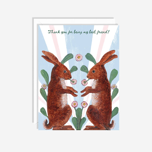 Best Bunny Mates | Cute Best Friend Birthday Card