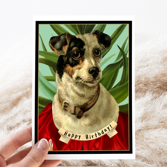 Vintage Dog Birthday Card