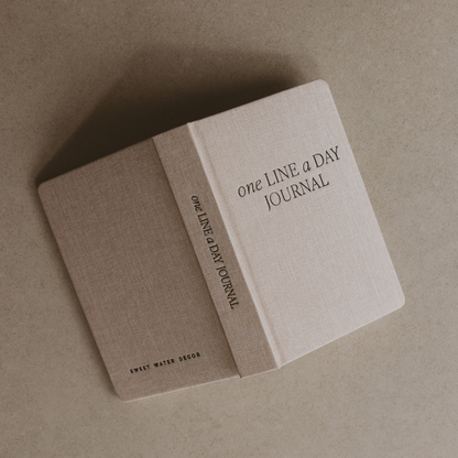 One Line A Day Fabric Journal (Tan)