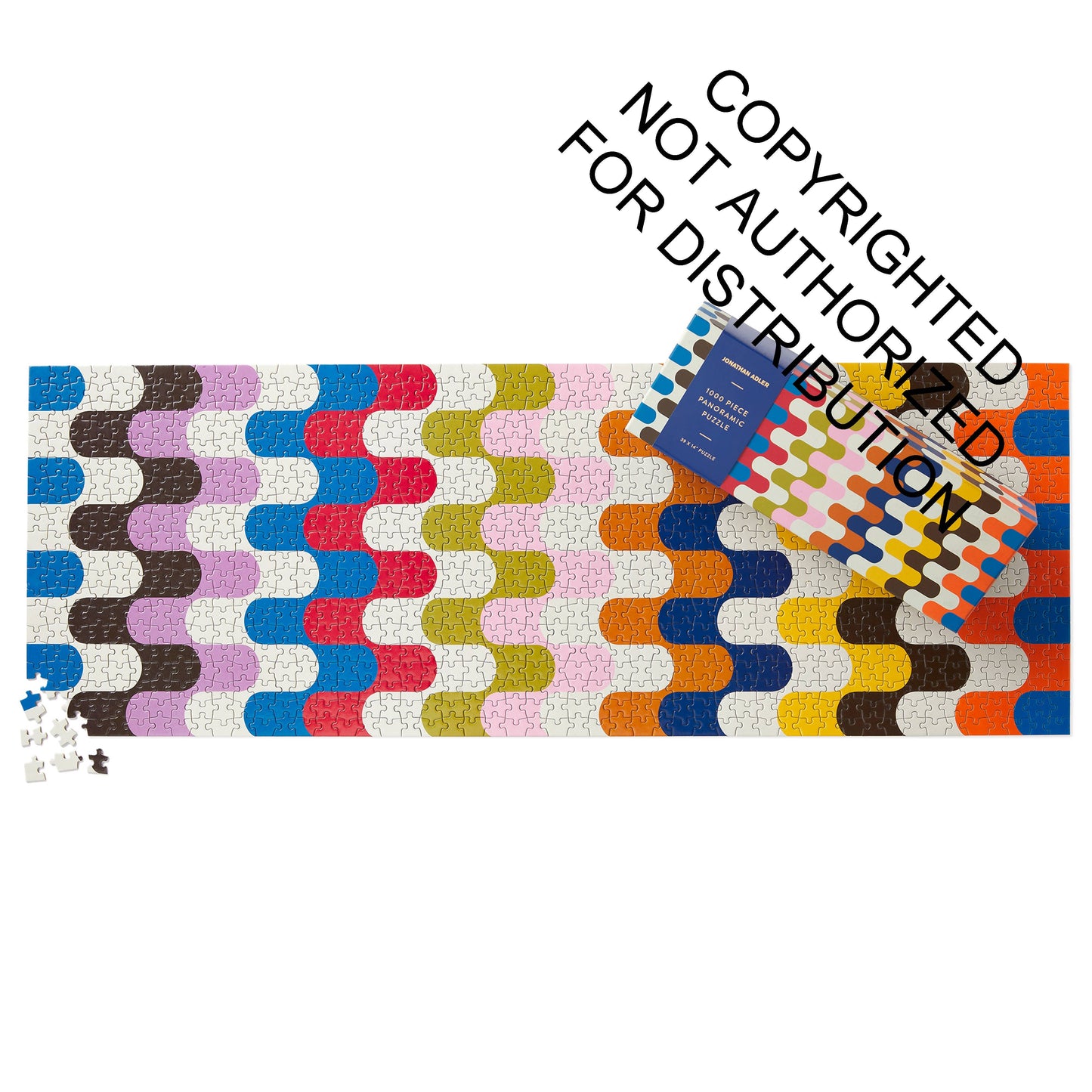 Jonathan Adler Bargello 1000 Piece Panoramic Puzzle