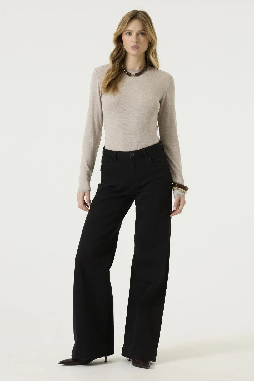 Amber Long Sleeve Tee (Oatmeal)