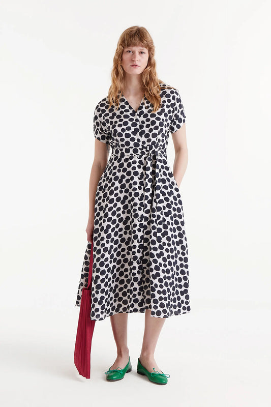 Aggie Dress (Black/White)